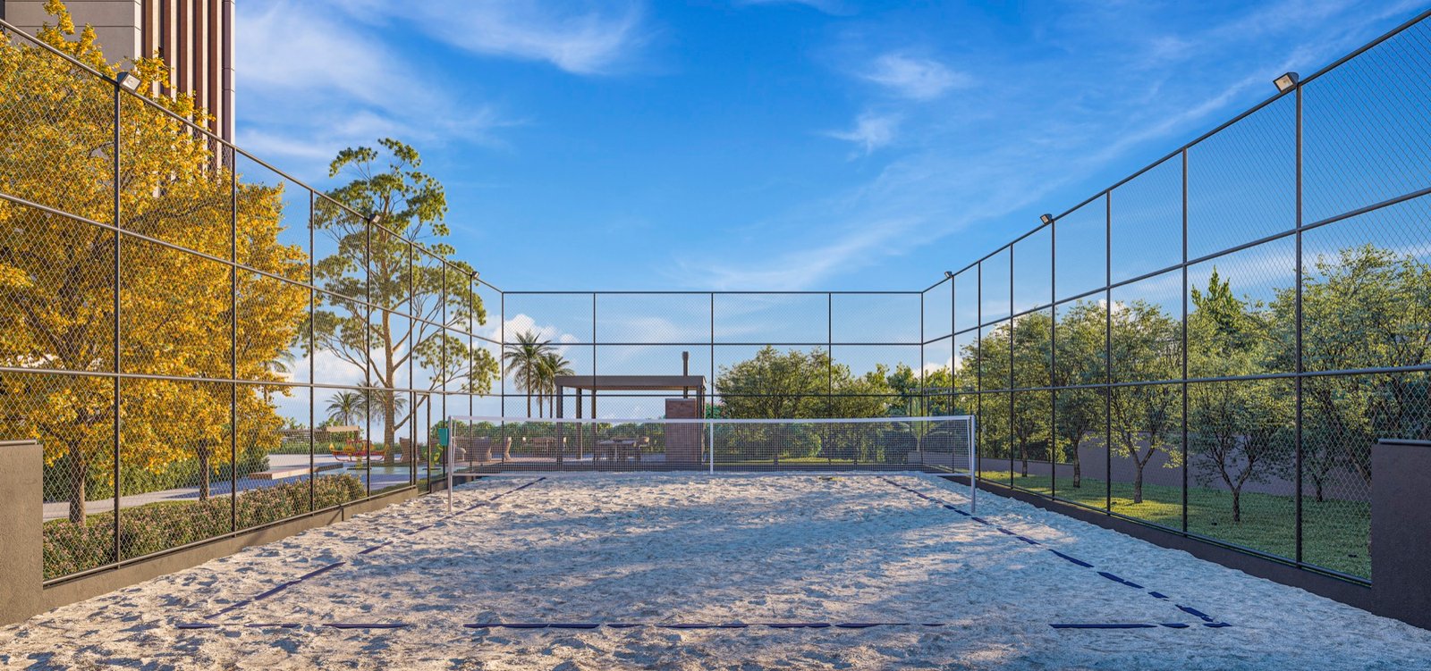 Quadra de beach tennis