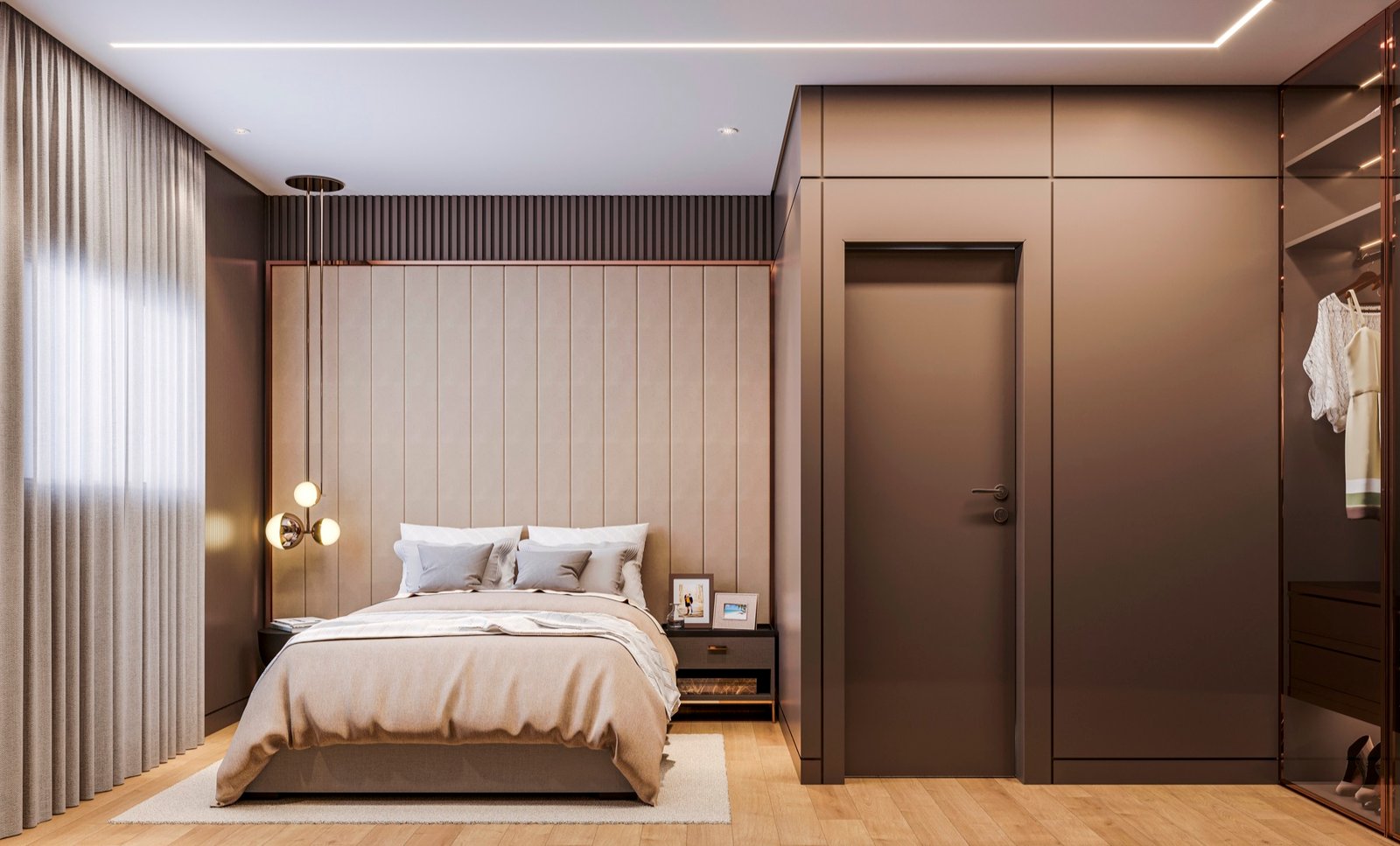 Suíte do apartamento de 95 m²